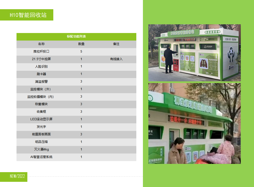 貓先生智能再生資源回收站，廢舊物資回收站，智能再生資源回收箱配置，社區(qū)垃圾分類站生產(chǎn)廠家